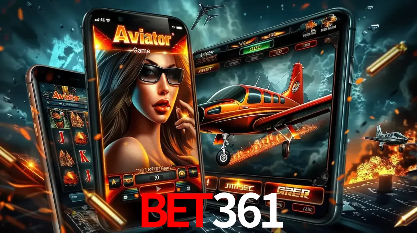 O popular jogo de apostas Aviator exibido em vários celulares e tablets, mostrando a interface emocionante e a ação de voo disponíveis para jogar agora no bet361.