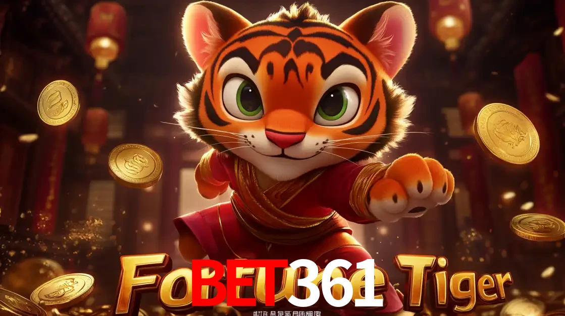 O carismático mascote do jogo de slot Fortune Tiger, um tigre fofo em pose de artes marciais, pronto para trazer sorte e multiplicadores de ganhos no cassino online bet361.